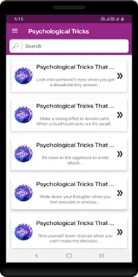 Psychological Tricks android App screenshot 2